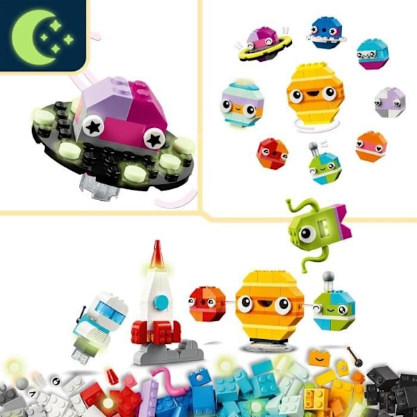 LEGO® 11037 Classic Creative Planets, Solsystemleksak, Raketskyttelbyggsats Flerfärgad