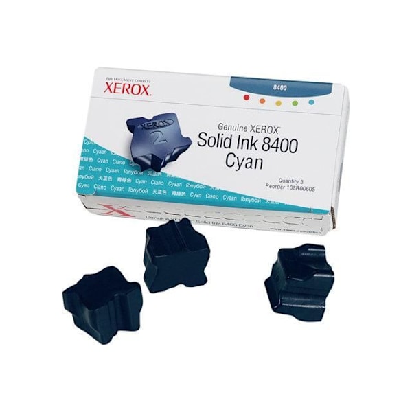 XEROX Solid Inks - 3 x Cyan - 3.400 sider