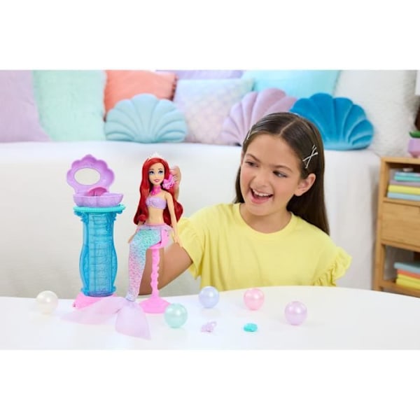 Disney Prinsessat - Ariel Helmiäikuiset Salaisuudet - Nuken ja 5 Yllätyksen Lahjapakkaus - 3 vuotta + - JBF86