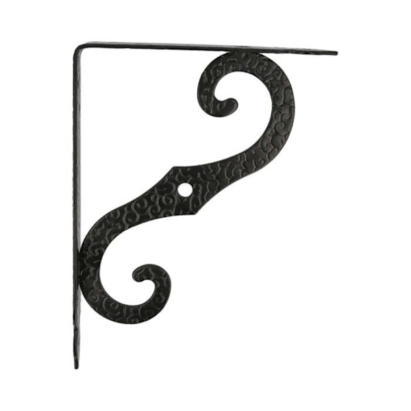 Hyllykonsoli - AMIG - Seinäkulma - Teräs - Musta - 200 x 150mm Svart