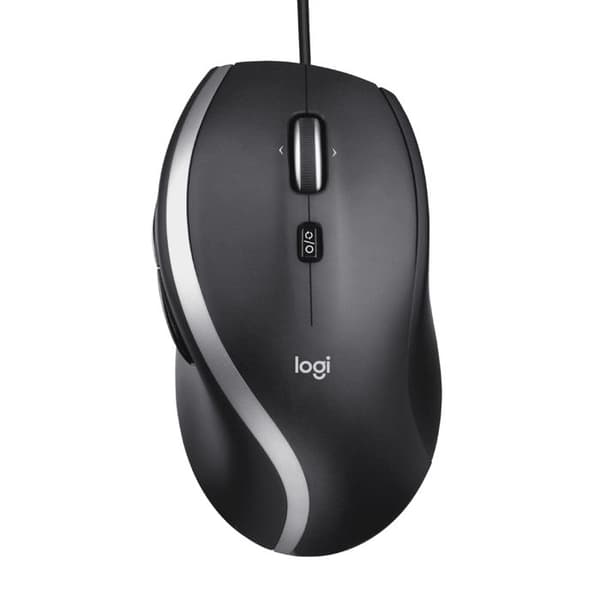 Trådad mus - Logitech - M500s - Ultra-snabb rullning - 7 anpassningsbara knappar - Grå