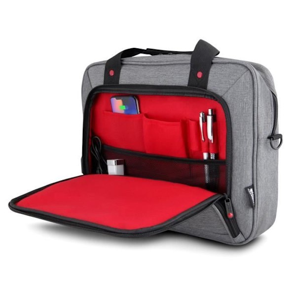 Kannettavan tietokoneen laukku - URBAN FACTORY - MTE14UF - 13"/14" - USB-portti - Heather harmaa