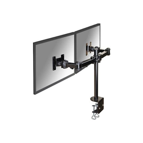 Skrivbordsfäste för 2 LCD-skärmar - NEWSTAR Full Motion Dual Desk Mount (klämma) FPMA-D960D - Svart
