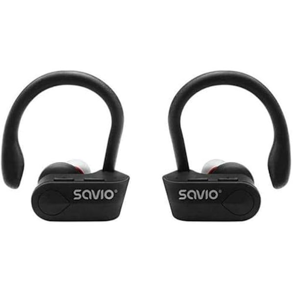 Bluetooth trådløse høretelefoner SAVIO TWS-03 - Sort - Ægte trådløse høretelefoner - Svedbestandig sort