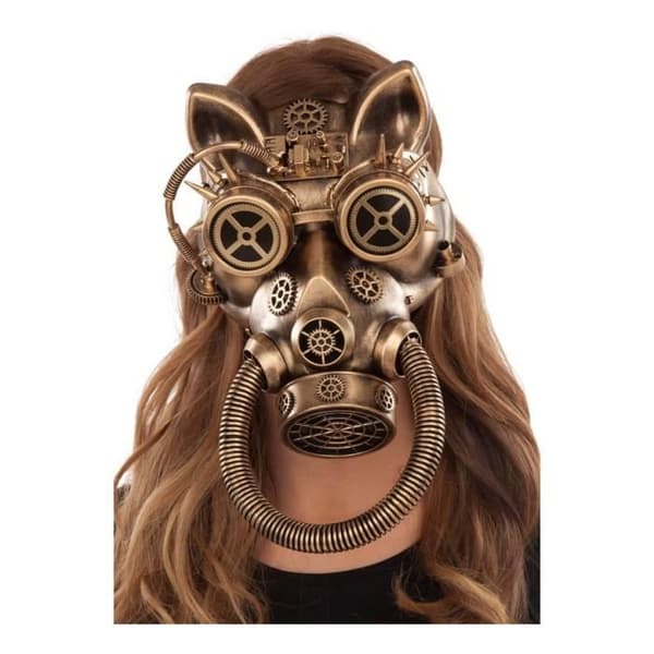Steampunk kissan naamio
