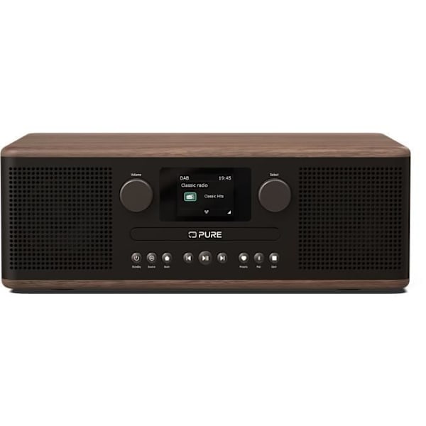 CD-spelare & digitalradio - PURE - Classic C-D6 - Svart kaffe/valnöt Svart kaffe/valnöt