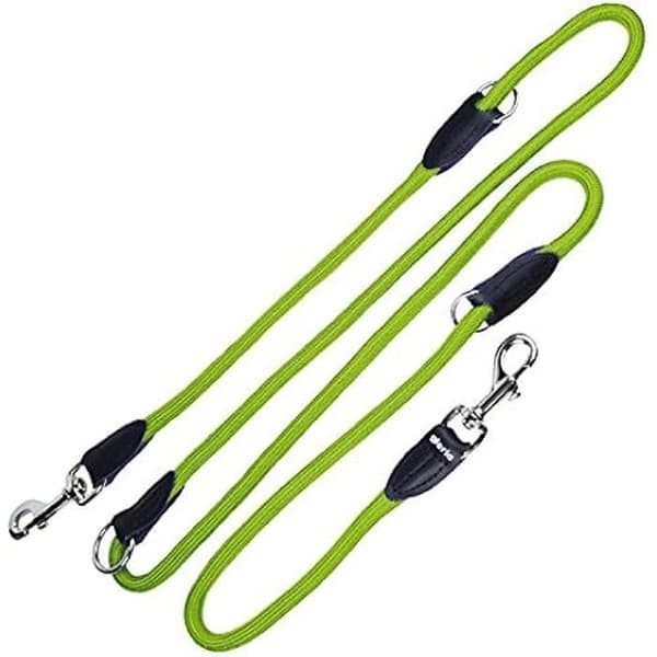 Multifunktionsbälte - GLORIA - Nylon - Fluogruen - Midsize - För hundar Flashig grön