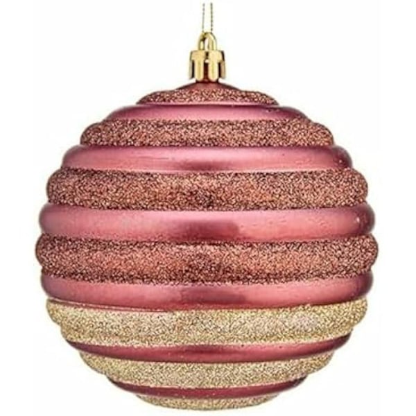 Joulukorut - Ei määritelty - 6 kpl setti - Muovi - Vaaleanpunainen - 10 cm Rosa