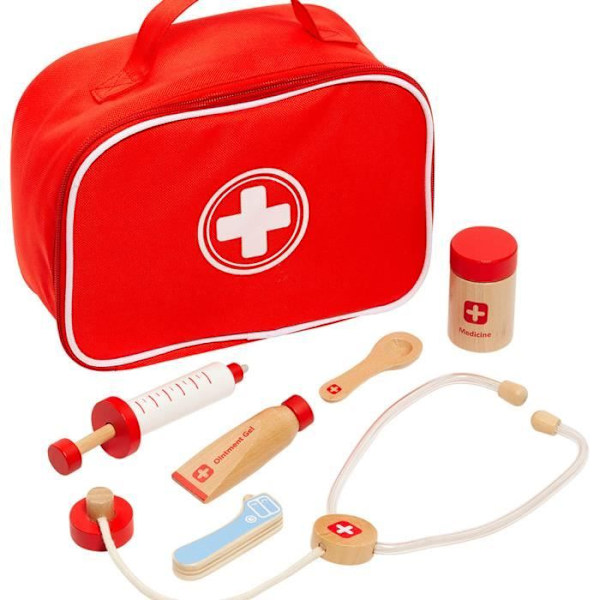 Läkarfodral med trätillbehör Doctor Set Molto