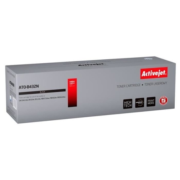 Tonerpatron - Activejet - ATO-B432N - Kompatibel - Sort - 7000 sider