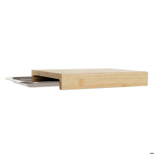 Skærebræt - DKD Home Decor - Bambus og Rustfrit Stål - 28x21,5 cm - Elegance - Chic naturlig