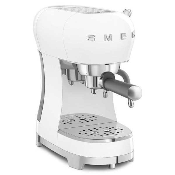 Espresso - SMEG - ECF02WHEU - 15 bar - Thermoblock-system - Reservoir 1,1L