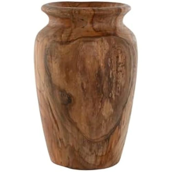 Koriste-esine - HOME ESPRIT - Luonnon maljakko - Teakia - Tummanruskea - 26 x 41 x 26 cm Flerfärgad