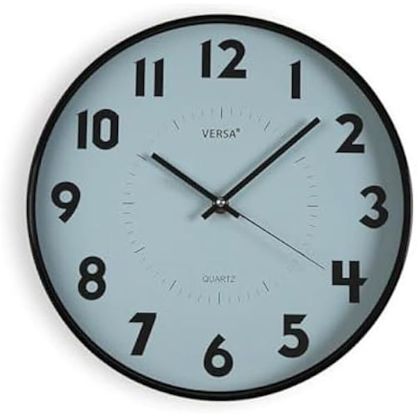 Vægur - VERSA - Blå - Plast - 25 x 4 x 25 cm - Moderne design Flerfärgad