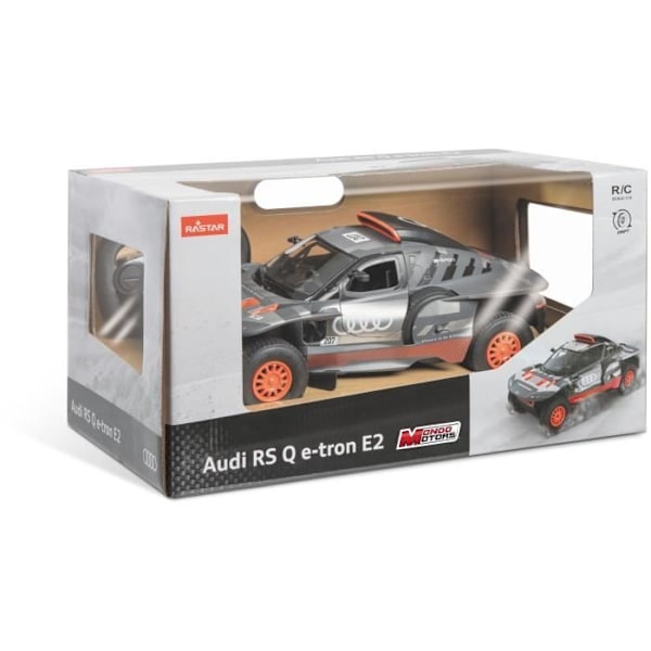 Radiokontrolloitava auto - MONDO MOTORS - Audi RS QE-Tron - Mittakaava 1:14 - Harmaa / Punainen