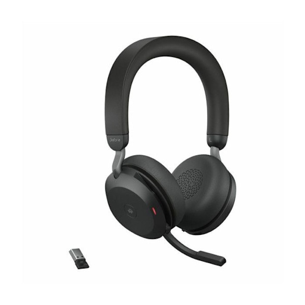 Jabra Evolve2 75 - Headset - in-ear - Bluetooth - trådløs, kablet - aktiv lydannullering - USB-A - isolation