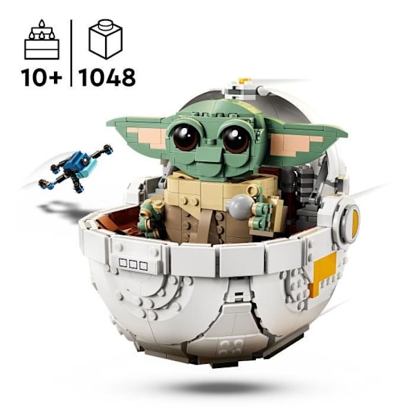 LEGO Star Wars: The Mandalorian 75403 Grogu och hans barnvagn - Byggsats 10 år gammal