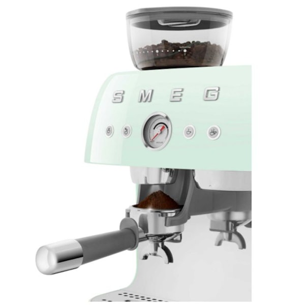 Expresso - SMEG - EGF03PGEU - 20 bar - 1650 Watt - 250g kaffebønner - Grøn