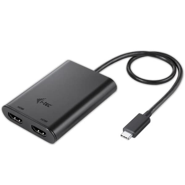 Videoadapter - I-TEC - USB-C 2x HDMI - 4K Ultra HD - 30Hz - Kompatibel med Thunderbolt 3