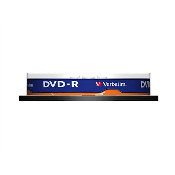 DVD-R VERBATIM 16x (10) - Kapasiteetti 4,7 Gt - Kara