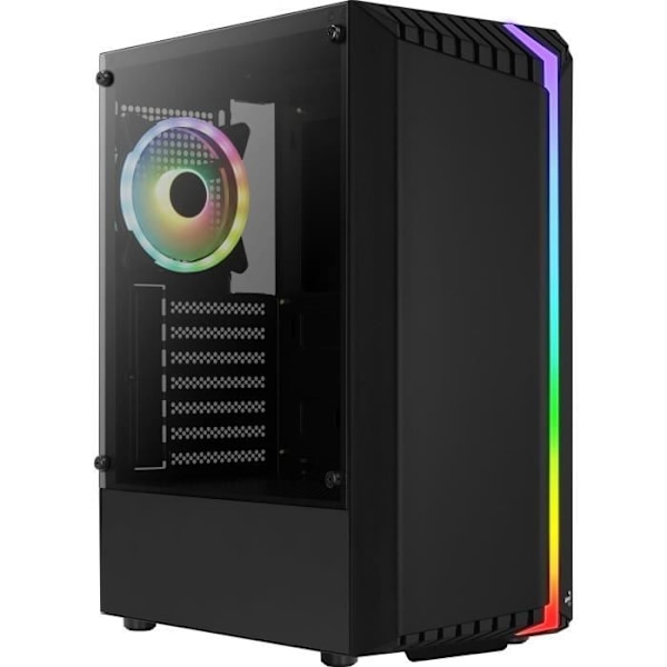 AEROCOOL Bionic G Black (V2) - Låda utan strömförsörjning - Medium torn - ATX-format