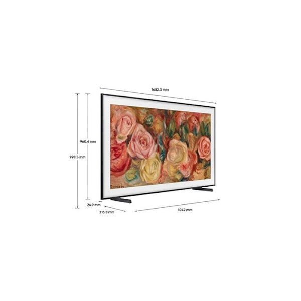 TV LED - Samsung - The Frame TQ75LS03D - QLED 4K - 75 tommer - Kunsttilstand 2024