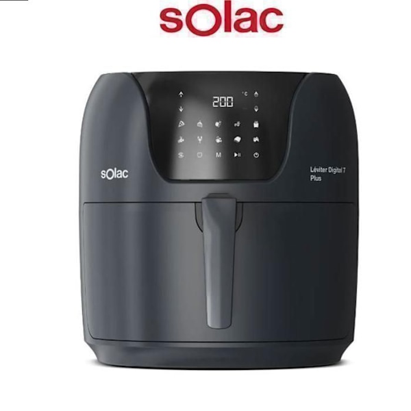 Fritøser uden olie - SOLAC - FA1800D - 7 L - 1800W - Sort Sort