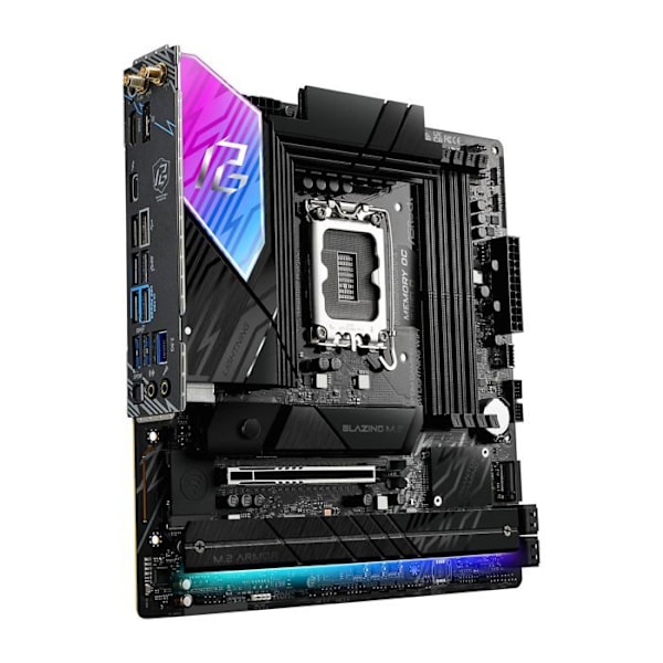 90-MXBQG0-A0UAYZ ASRock Phantom Gaming B860M Lightning WiFi Bundkort (Intel LGA 1851) Micro ATX