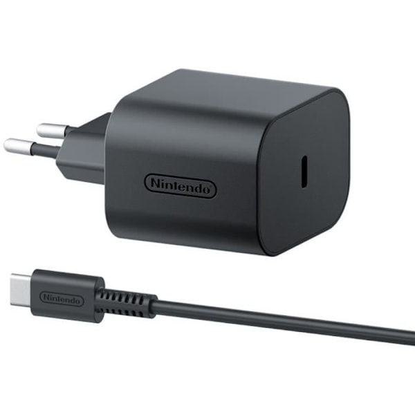 Nintendo Switch 2:n virtasovitin Svart