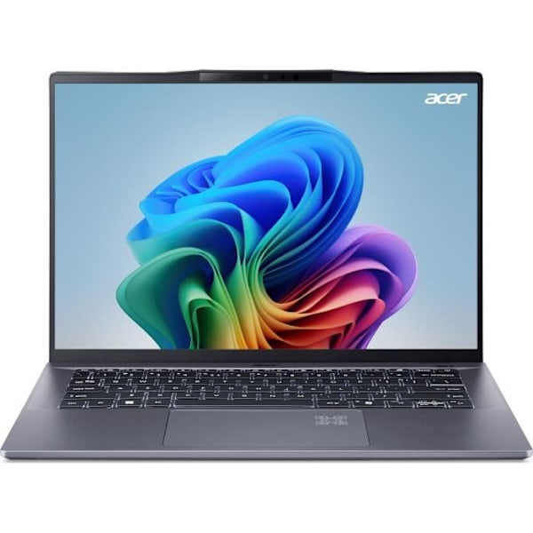 PC Bærbar ACER Swift SFG14-01-X817 -COPILOT+PC -Win 11 -14,5'' WUXGA -Qualcomm Snapdragon X Plus X1P-42-100 8C -RAM 16Go-512Go SSD Grå