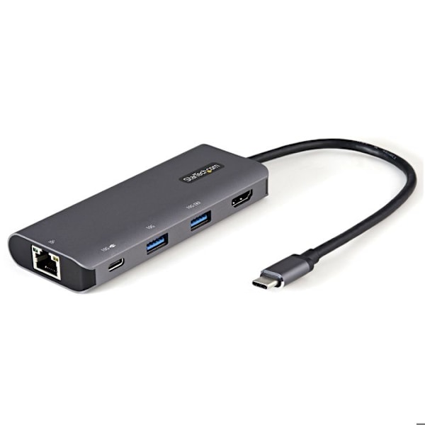 USB Hub - Startech - DKT31CHPDL - 3 Porttia - Musta Väri - Ethernet RJ-45