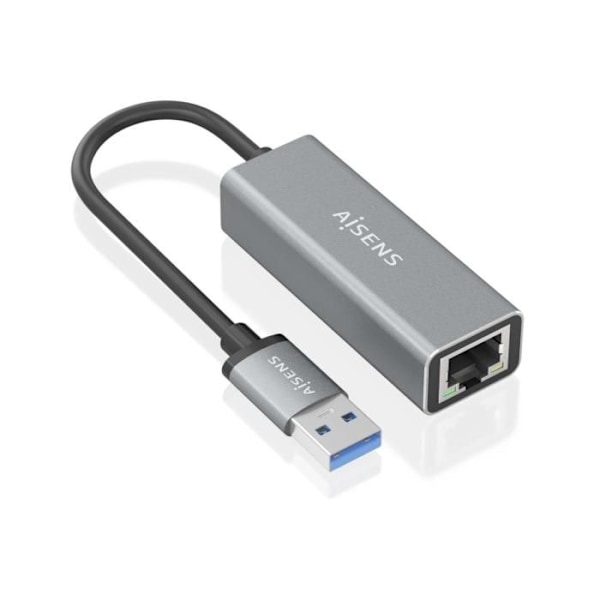 AISENS KONVERTER USB 3.0 TIL GIGABIT ETHERNET 10-100-1000 GRÅ 15CM