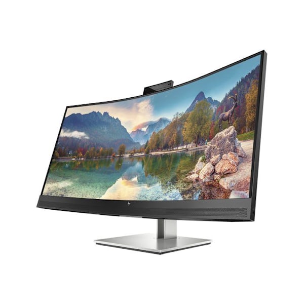 Kurvet PC-skærm - HP - E34m G4 - Sort - 34 tommer - Indbyggede højttalere Sort