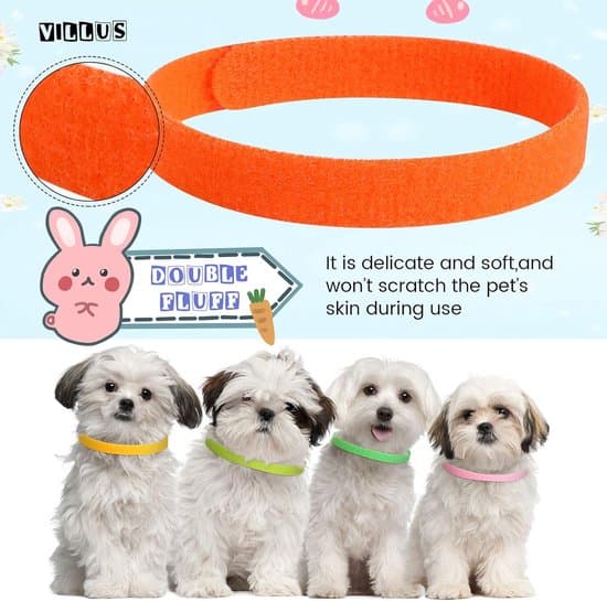Valphalsband / ID-band – 30-pack – 15 färger – Justerbara – För identifiering av smådjur