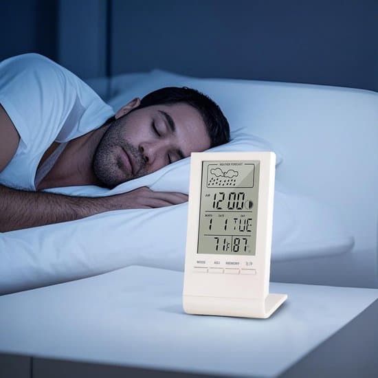 Väder – Termometer – Hygrometer – Digital väderstation för inomhus/utomhusbruk med radiostyrd klocka, trendvisning och datum – Smart termometer