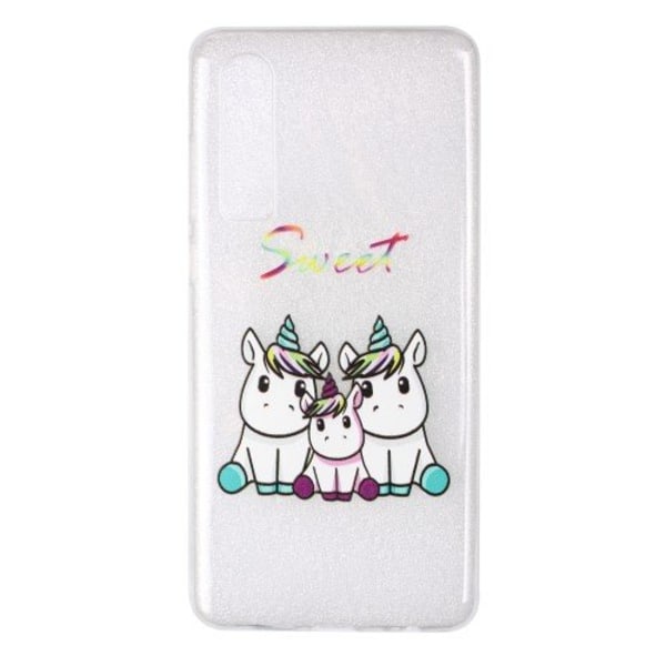 Huawei Honor P30  skal soft TPU flexi - Sweet unicorn Transparent