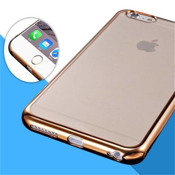 iPhone 7/8 Plus skal soft TPU flexi frame Guld Guld