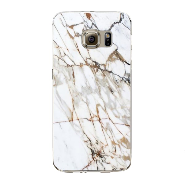 iPhone 7/8 skal mjukt TPU flexi - vit/brun marmor Vit