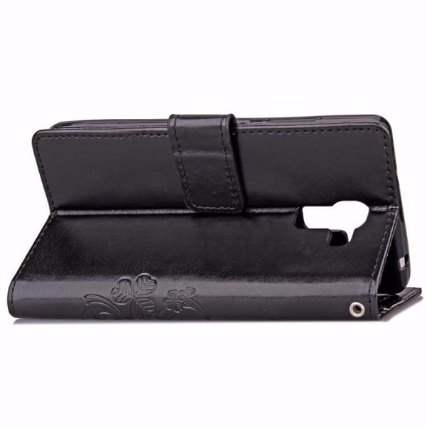iPhone X plånboksfodral wallet - fyrklöver Svart Svart