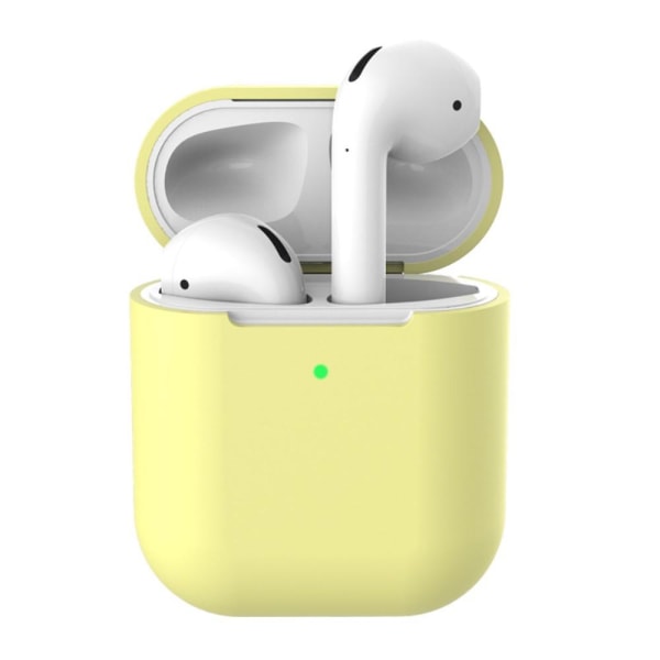 Skyddsfodral till AirPods-silicon ljusgul Ljusgul