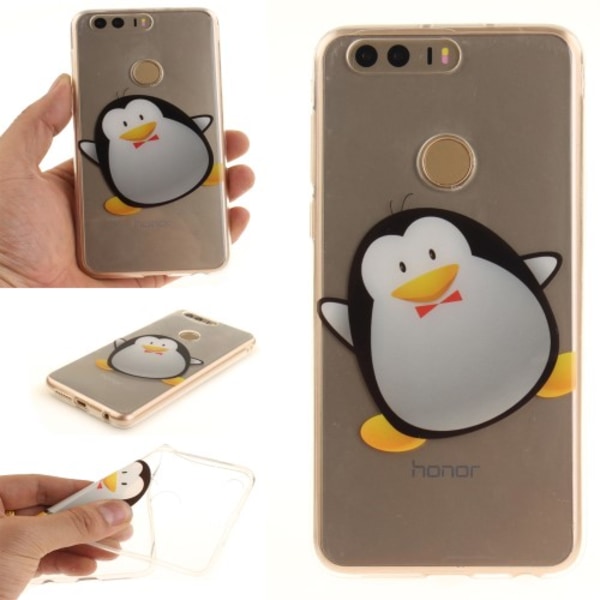 Huawei Honor 8 skal soft TPU flexi - Penguin Transparent