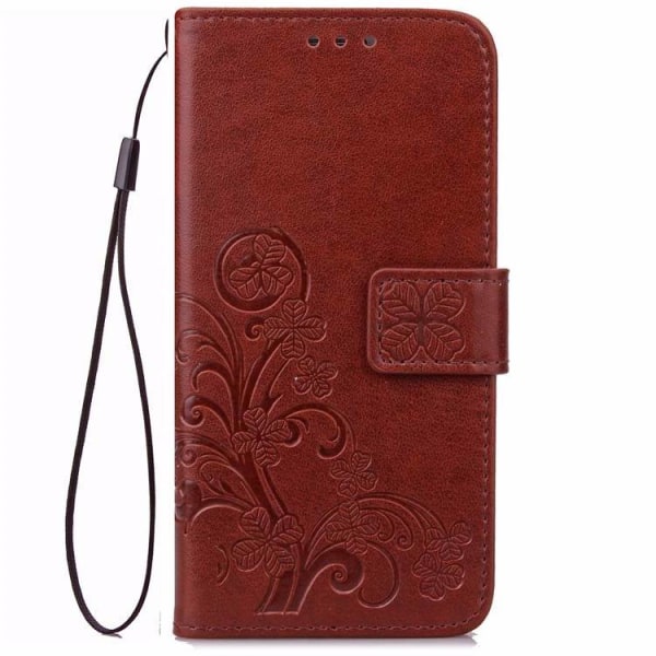 Iphone 11pro plånboksfodral wallet - fyrklöver brun Brun
