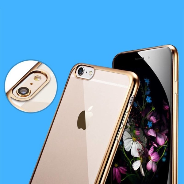 iPhone 7/8 Plus skal soft TPU flexi frame Guld Guld