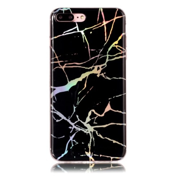 iPhone 7/8 plus skal TPU electrical marmor Black Svart