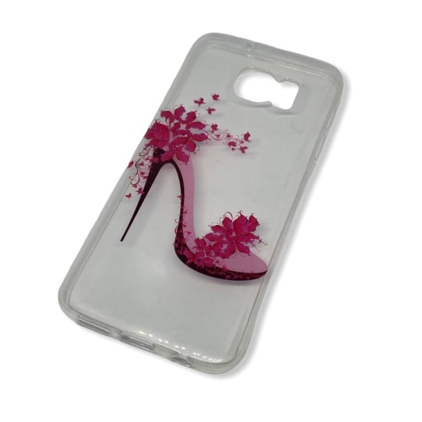 Mobilskal Samsung galaxy S7- pink shoe Transparent