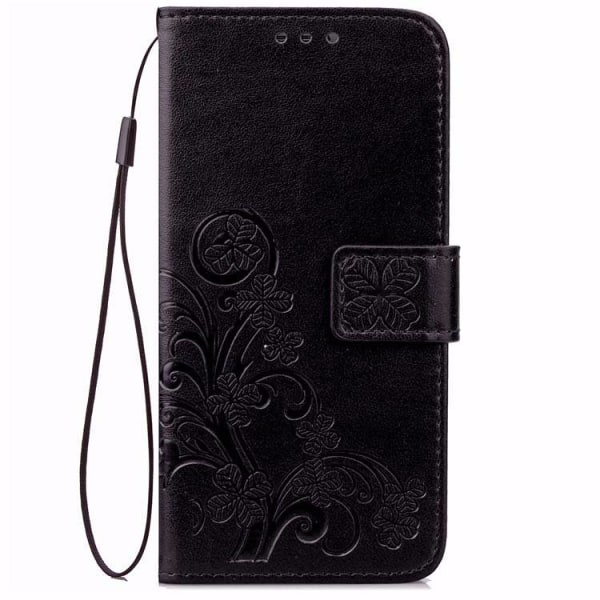 Iphone 11pro  plånboksfodral wallet - fyrklöver svart Svart