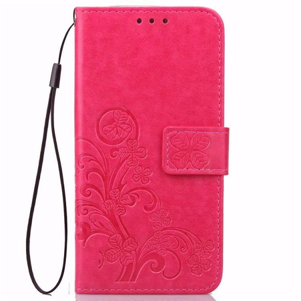 Iphone 11 plånboksfodral wallet - fyrklöver cerise Cerise