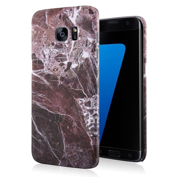 Skal till Samsung Galaxy S8 marmor rödbrun Brun