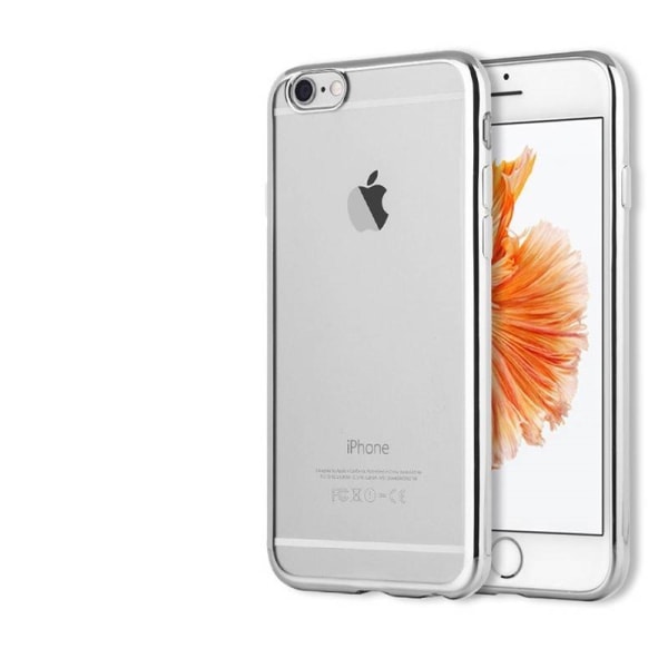 iPhone 7/8 Plus skal soft TPU flexi frame Silver Silver