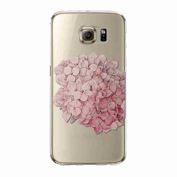 Samsung Galaxy S7 EDGE  skal mjukt TPU - hortensia Rosa